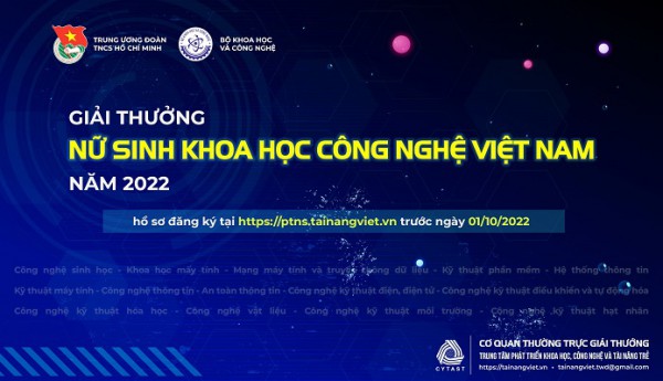 Phát động Giải thưởng Nữ sinh khoa học công nghệ Việt Nam năm 2022