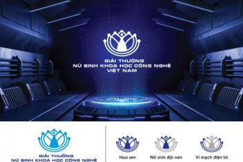 Logo chính thức của Giải thưởng Nữ sinh khoa học công nghệ Việt Nam năm 2022